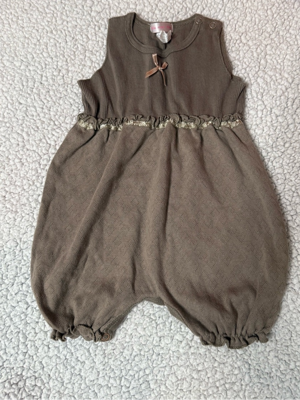 little mish baby overalls one piece sz 6mns